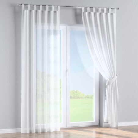 Zasłona na szelkach 1 szt. 130x260 prześwitujący ecru