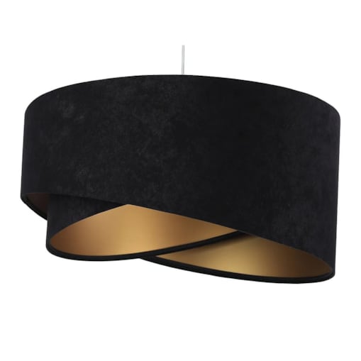 Lampa wisząca GEMSTONE czarna/złota