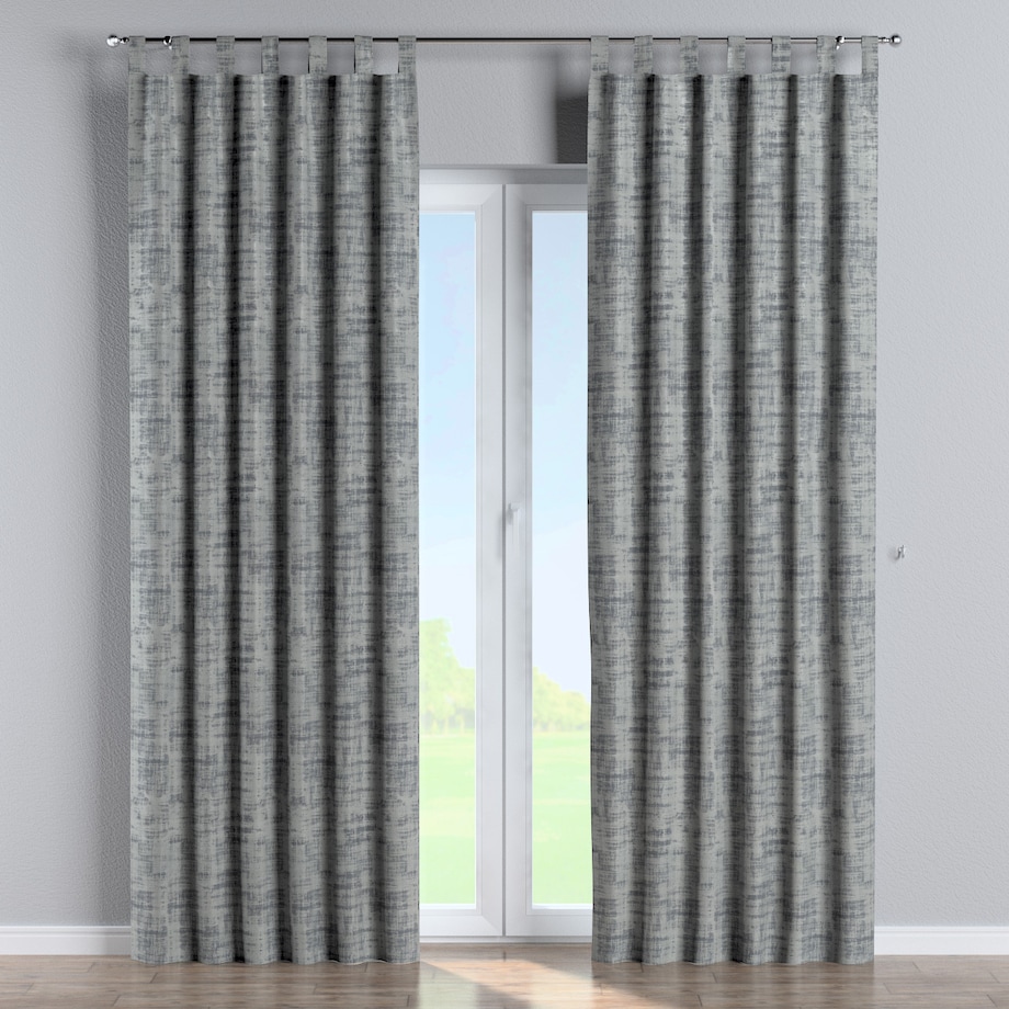 Zasłona na szelkach 1 szt. 130x260 szary beton