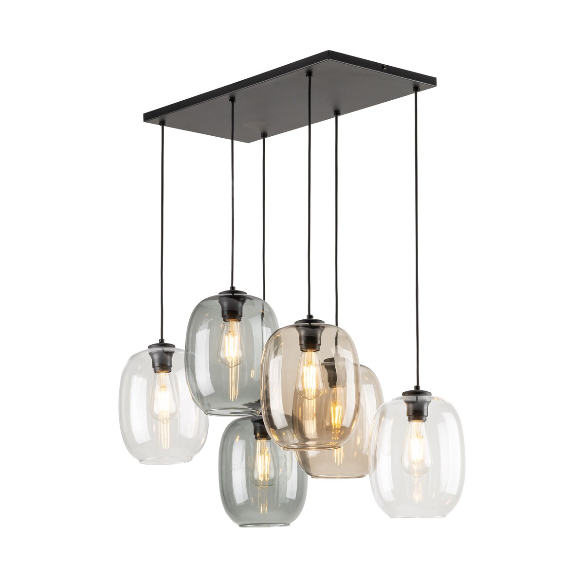 Lampa wisząca TK Lighting ELIO 5974 wielokolorowa 6xE27 regulowana nowoczesna do salonu i jadalni