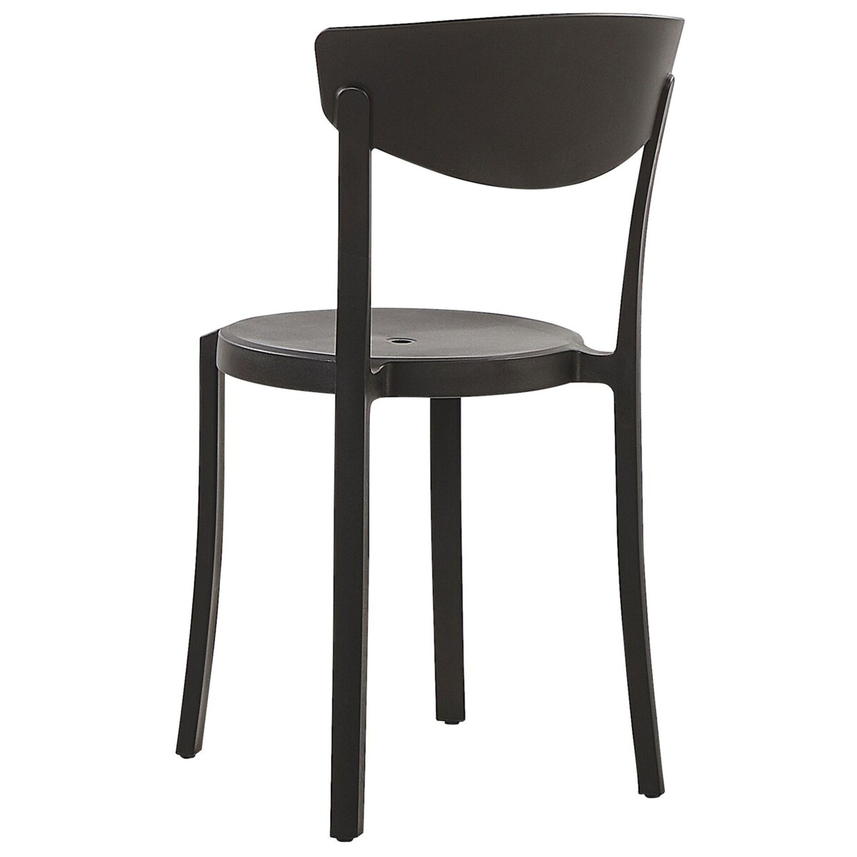 Zestaw 4 krzeseł do jadalni czarny VIESTE