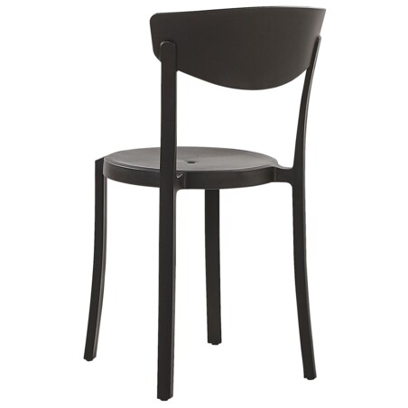 Zestaw 4 krzeseł do jadalni czarny VIESTE