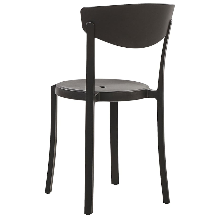 Zestaw 4 krzeseł do jadalni czarny VIESTE