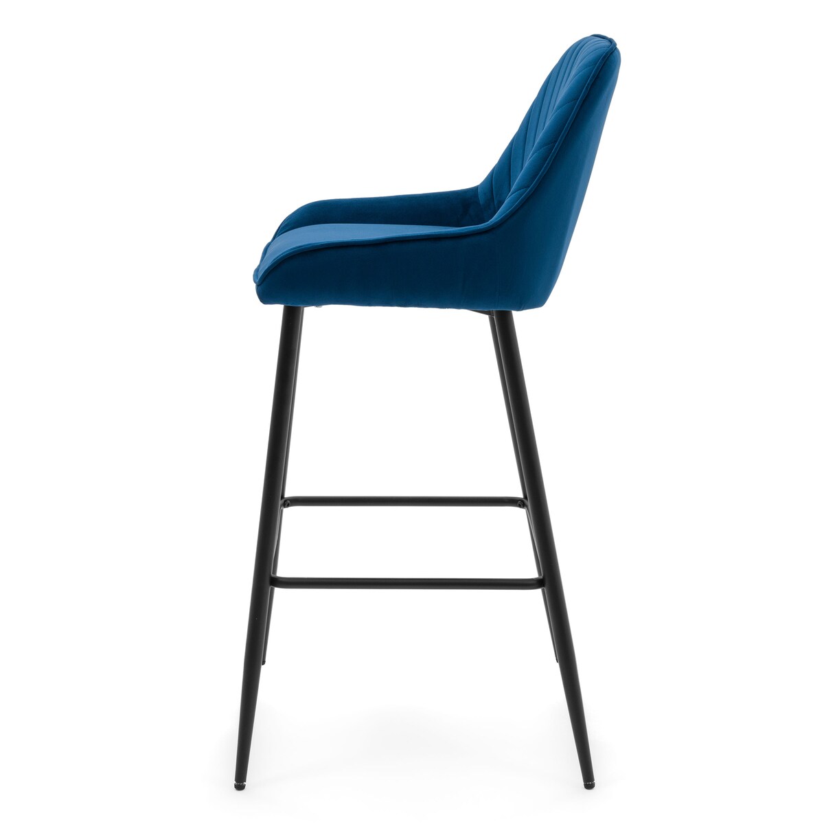 Hoker tapicerowany welurowy do salonu jadalni barowy glamour VASTO