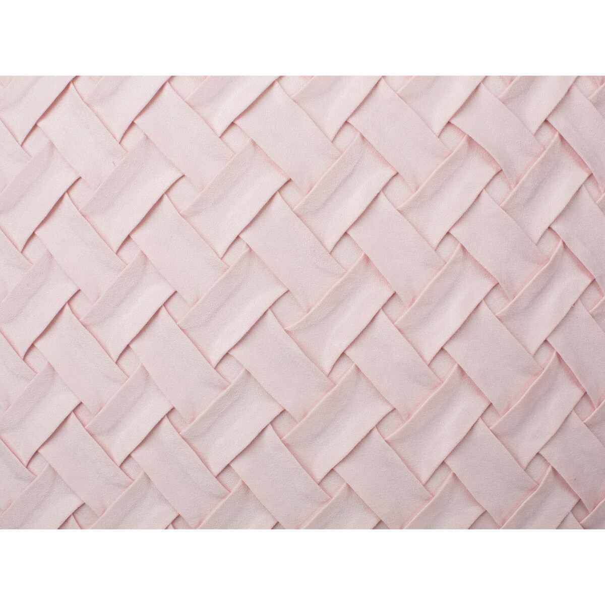 Poduszka dekoracyjna pleciona 45 x 45 cm różowa TITHONIA