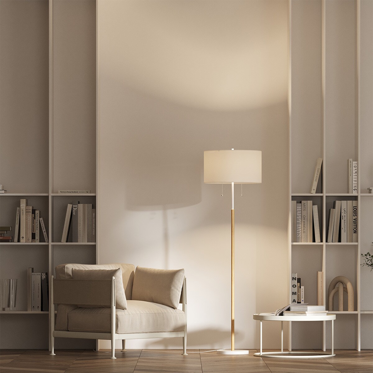 Lampa stojąca Light Prestige Fogo biały 2 x E27 1 szt.