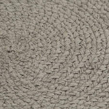 vidaXL Maty na stół, 6 szt., gładkie, szare, 38 cm, okrągłe, bawełna