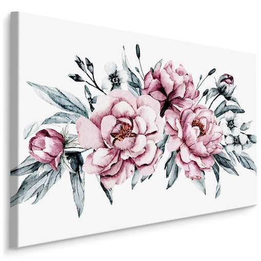 Obraz Na Płótnie Różowe Piwonie 70x50cm