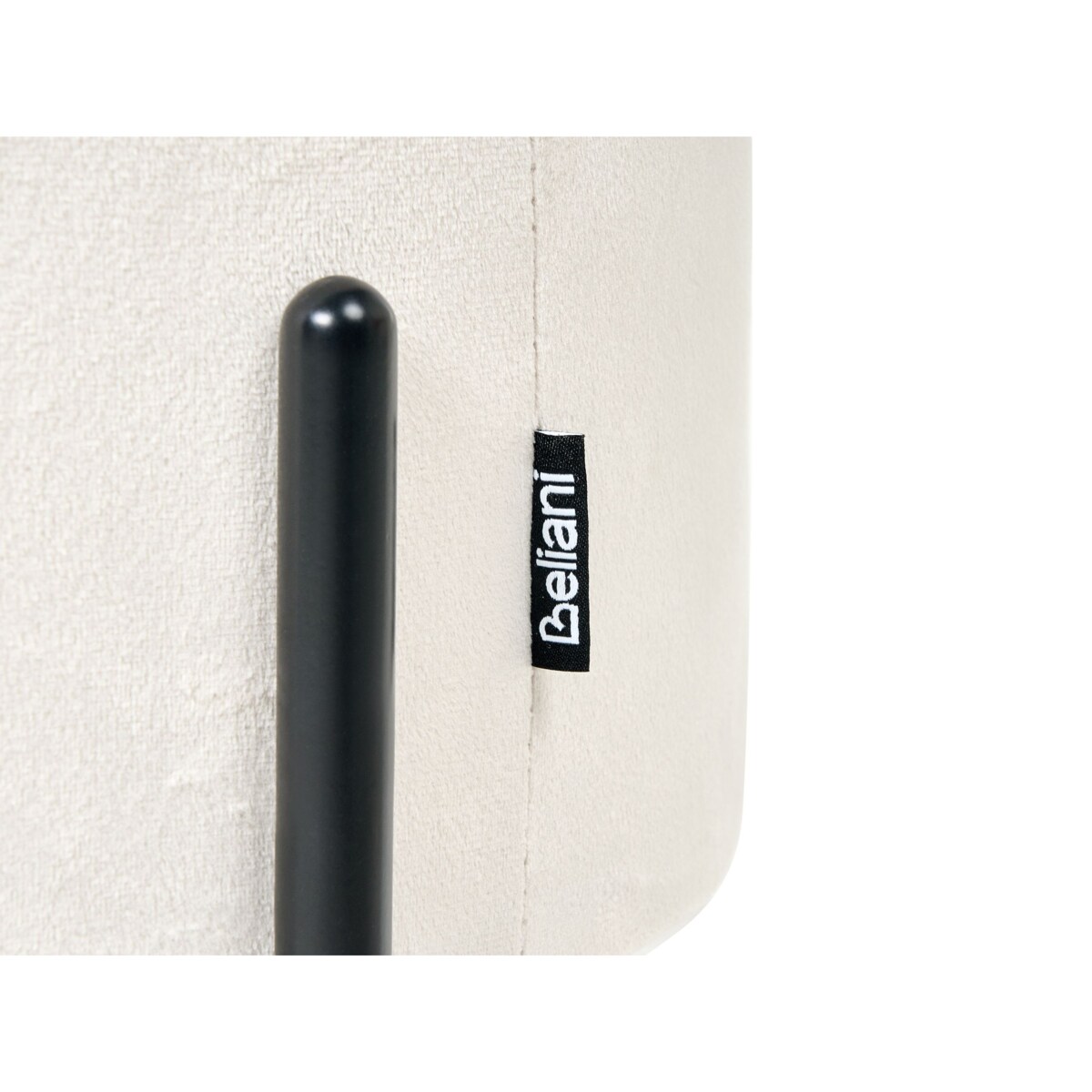 Puf ze schowkiem WENONA Welur Złamana biel