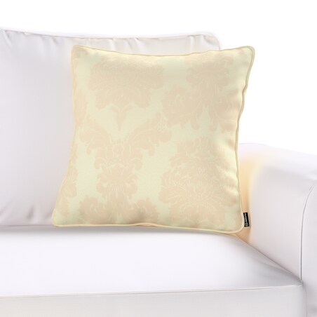 Poszewka Gabi na poduszkę 45x45 liście akantu na tle ecru