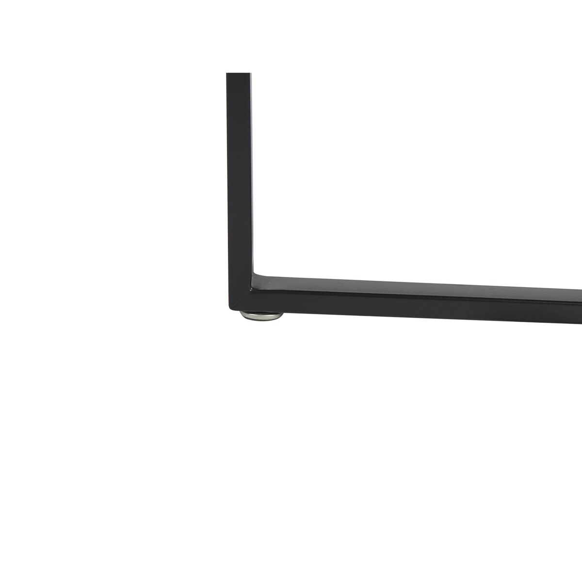 Stolik kawowy ciemne drewno z czarnym ORICK