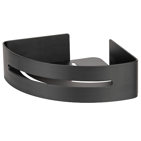 Narożna aluminiowa półka łazienkowa BIVIO, montaż bez wiercenia