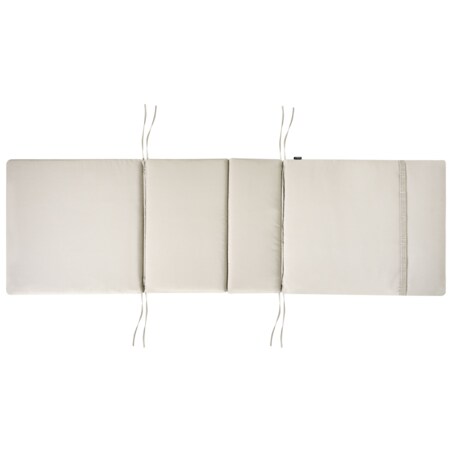 Leżak ogrodowy z poduszką AMANTEA PREMIUM Drewno akacjowe Beżowoszary