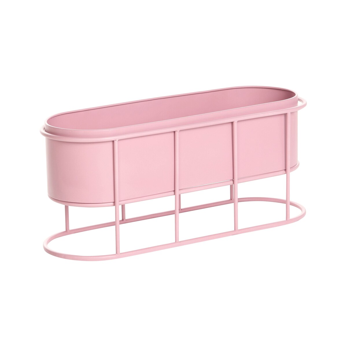 Doniczka na nóżkach SUMIRE Metal 64 cm Różowy