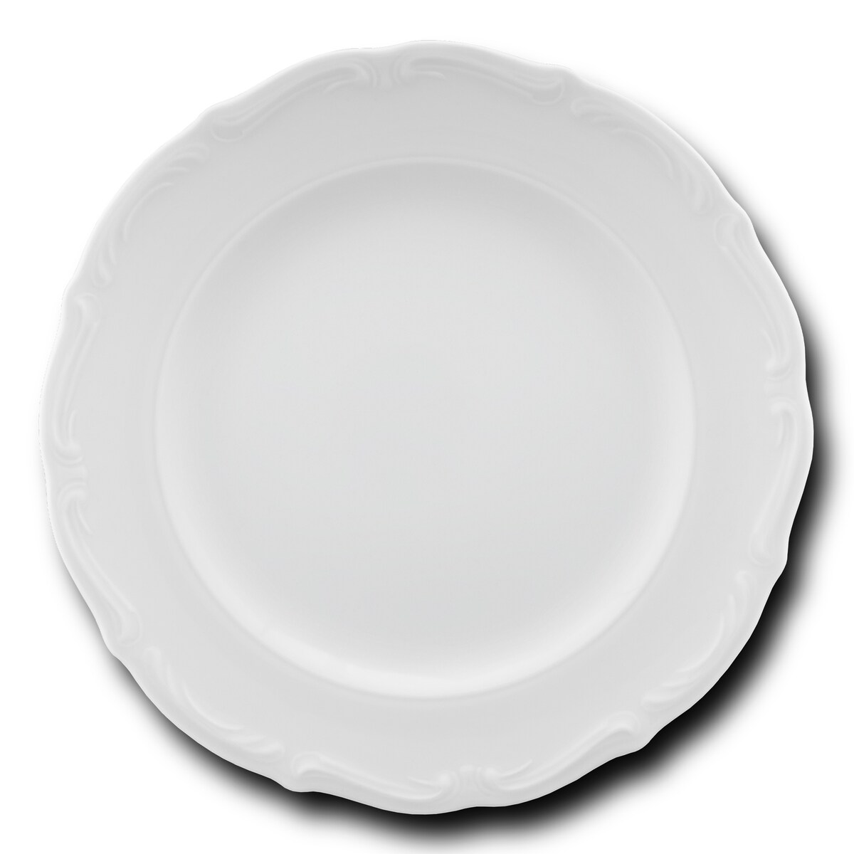 Talerz płytki 25 cm Maria Teresa biała C001