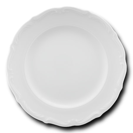 Talerz płytki 25 cm Maria Teresa biała C001