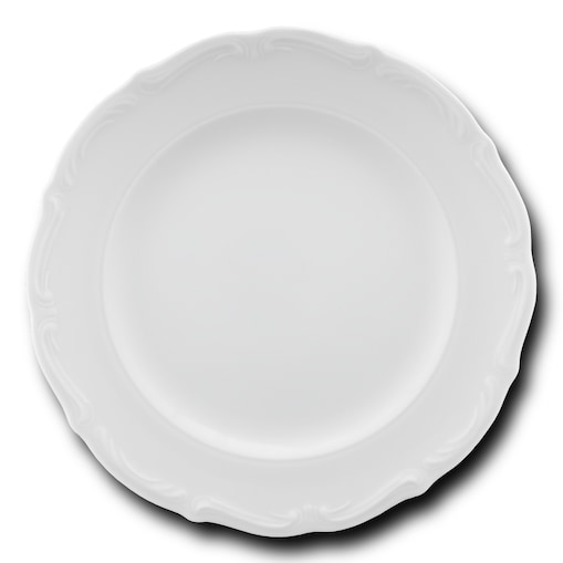 Talerz płytki 25 cm Maria Teresa biała C001