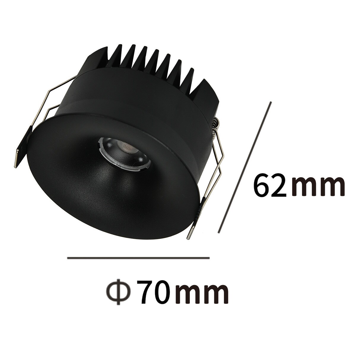 Oprawa podtynkowa Light Prestige Zyra czarny LED CCT 3000K/4000K/6000K (regulowana) 1 szt.