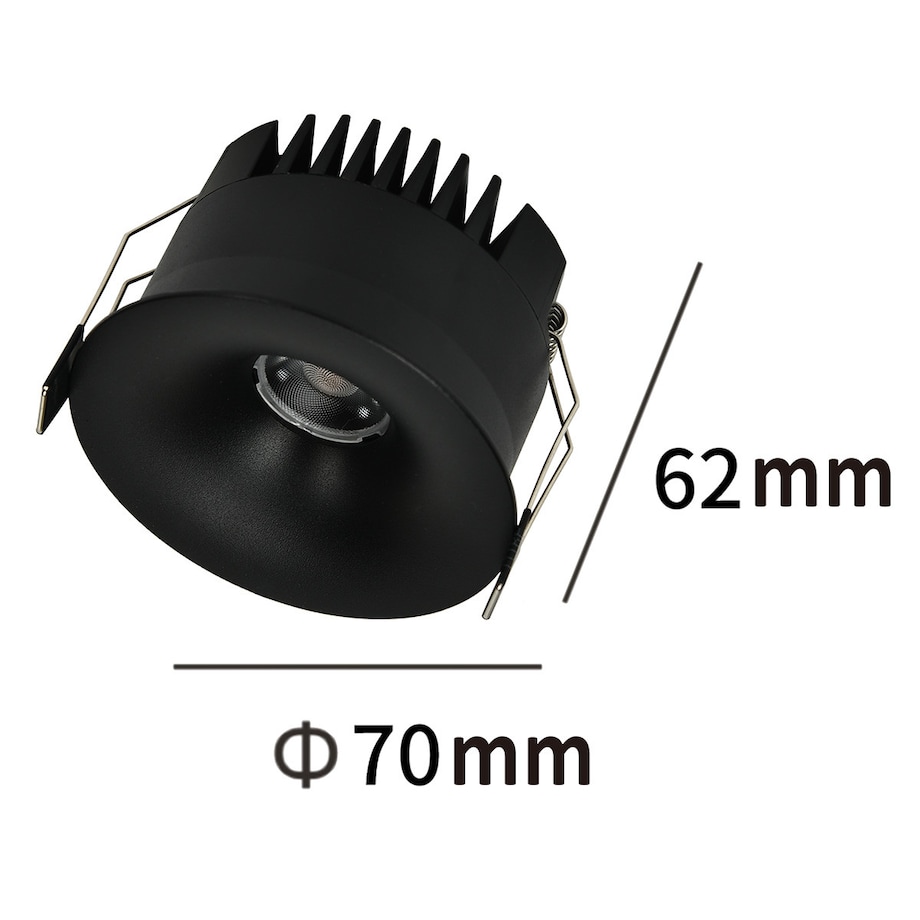 Oprawa podtynkowa Light Prestige Zyra czarny LED CCT 3000K/4000K/6000K (regulowana) 1 szt.