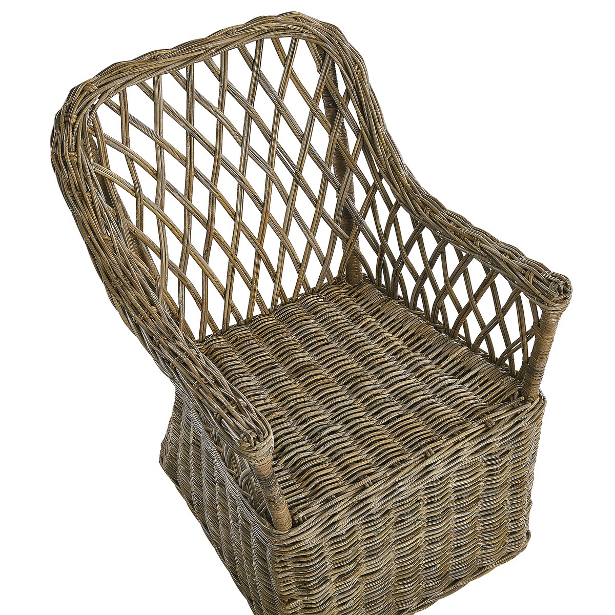 Zestaw 2 foteli ogrodowych z poduszkami MAROS Rattan Naturalny