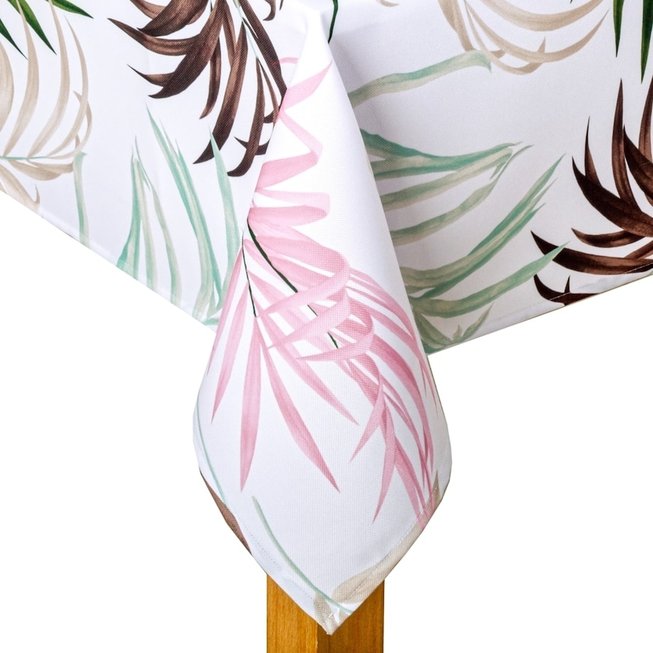 Obrus plamoodporny Minos Liście Palmowe - 120x180 cm - wielokolorowy