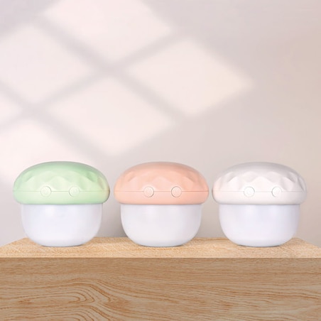 Biała lampka nocna dla dzieci projektor: Grzybek