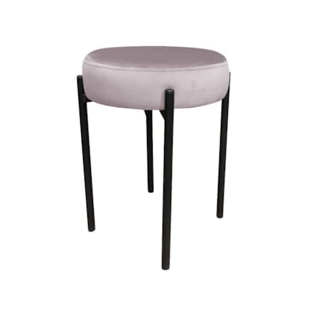 Taboret TORIN MG VELVET jasnoróżowy