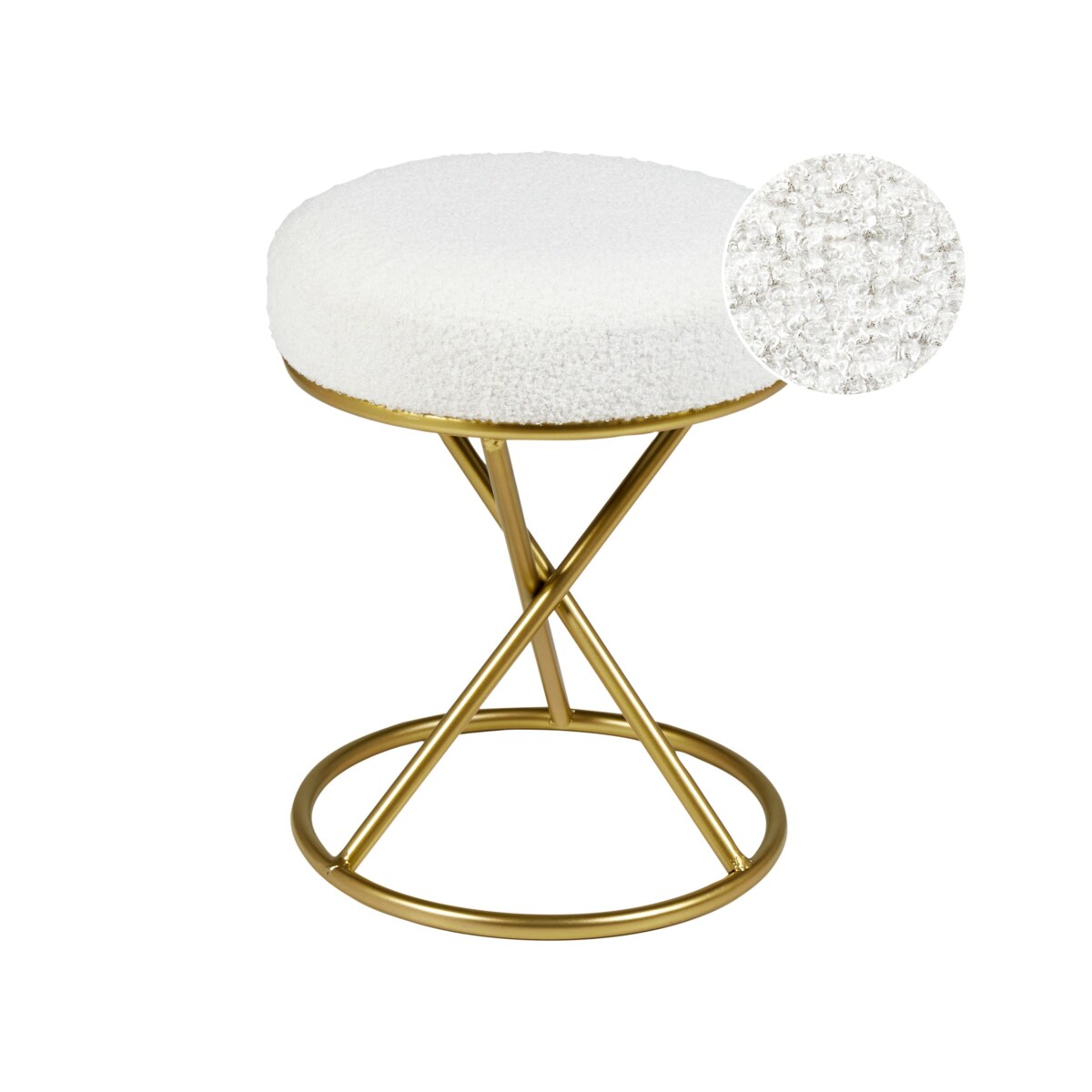 Stołek PRESHO Złamana biel