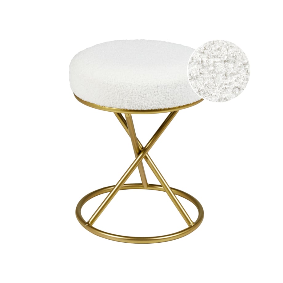 Stołek PRESHO Złamana biel