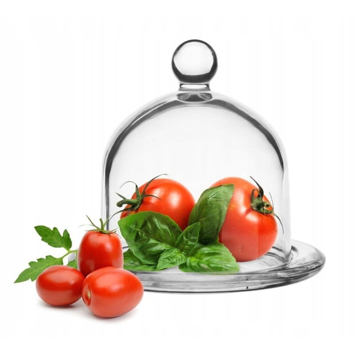 Pojemnik na Cytrynę, Warzywa, Owoce z Przykryciem Szklany z Pokrywką