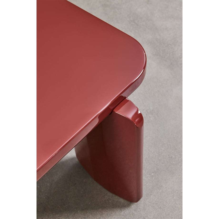 Stolik kawowy z MDF 120x60 cm Genewa ciemnoczerwony