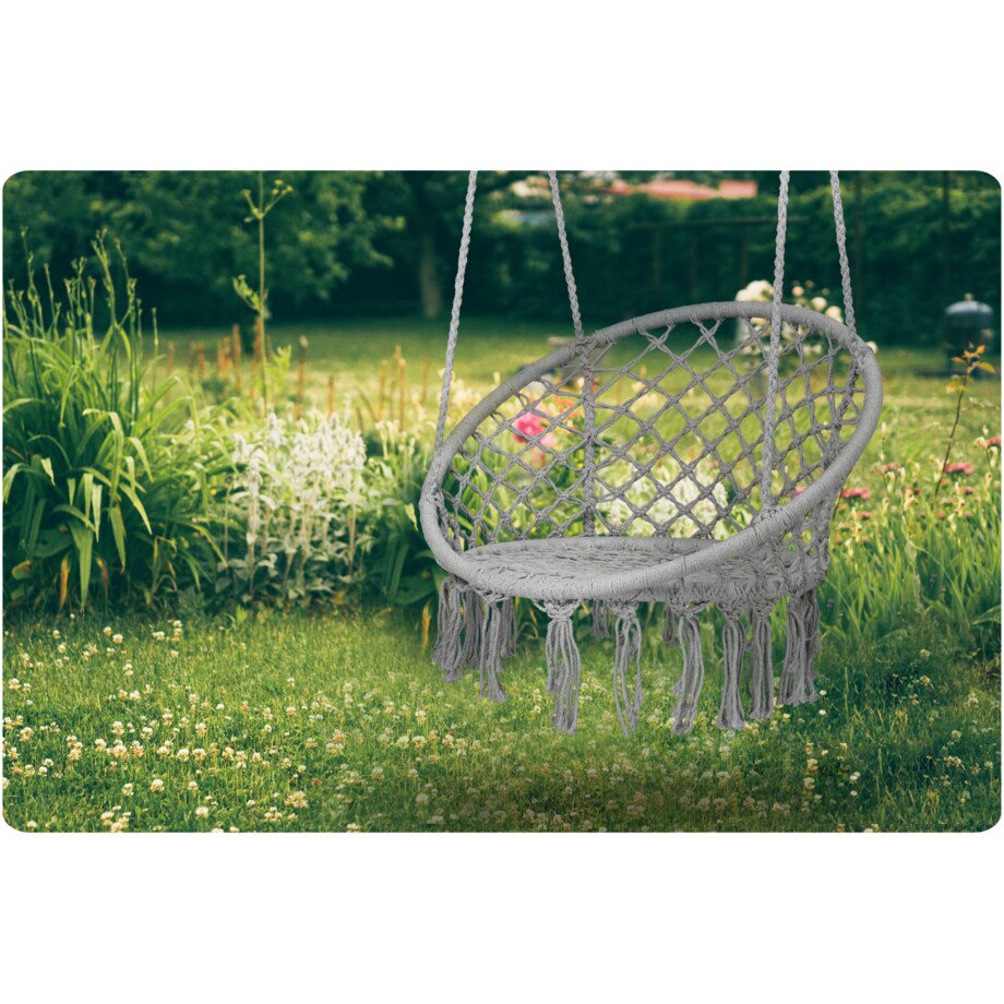 Huśtawka ogrodowa fotel bocianie gniazdo Sofotel Boho szary
