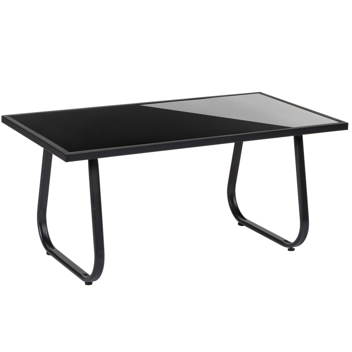 Zestaw mebli ogrodowych 2 x fotel sofa stolik czarny FUNFIT garden