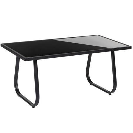 Zestaw mebli ogrodowych 2 x fotel sofa stolik czarny FUNFIT garden