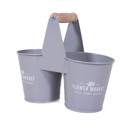 Doniczki na zioła do kuchni BOTANICAL, drewniany uchwyt