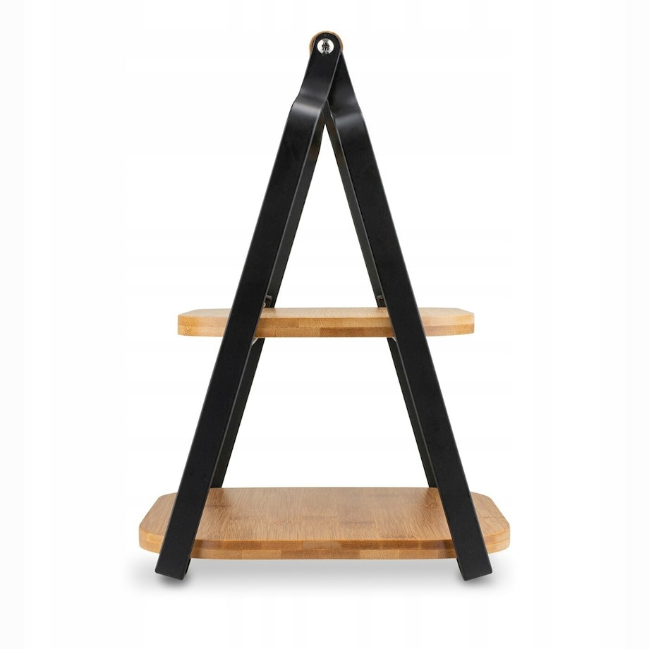 PATERA 2 POZIOMY do serwowania jedzenia przekąski desery ciasto bambusowa