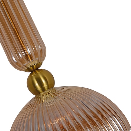 Lampa sufitowa wisząca Light Prestige Piega bursztynowy 1 x E27 1 szt.
