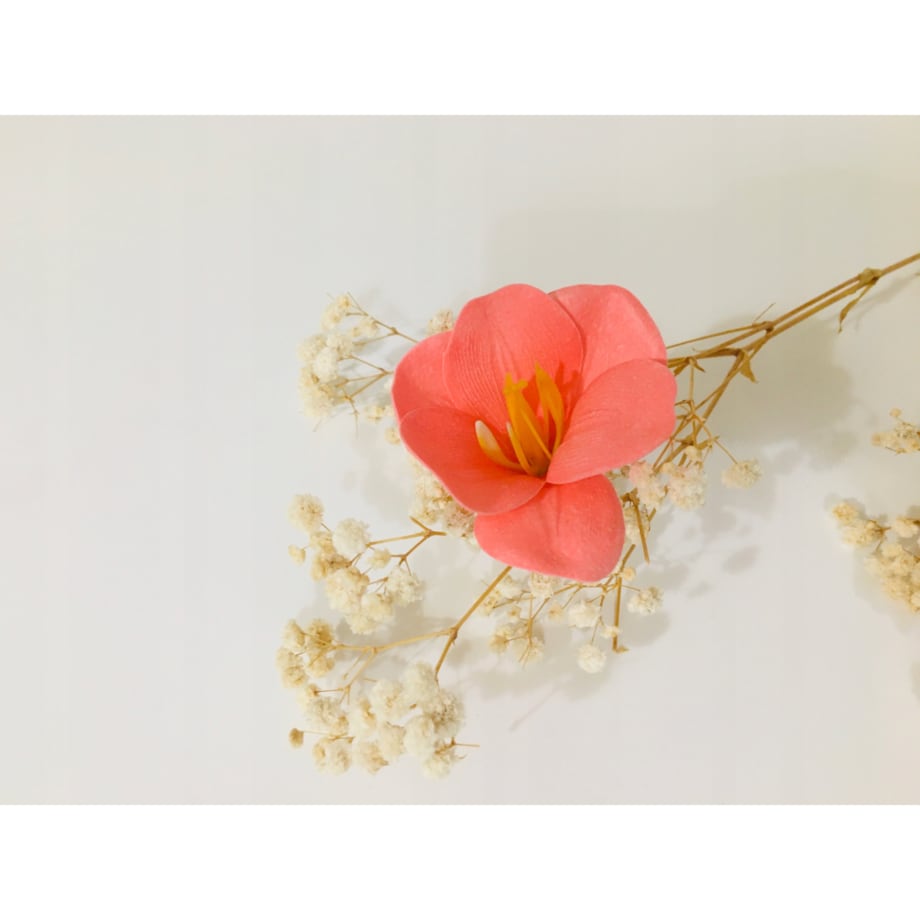 KWIATY MYDLANE MAGNOLIA do bukietów stroika flower box RÓŻOWA dekoracja