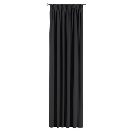 Zasłona na taśmie marszczącej 1 szt. 130x260 czarny