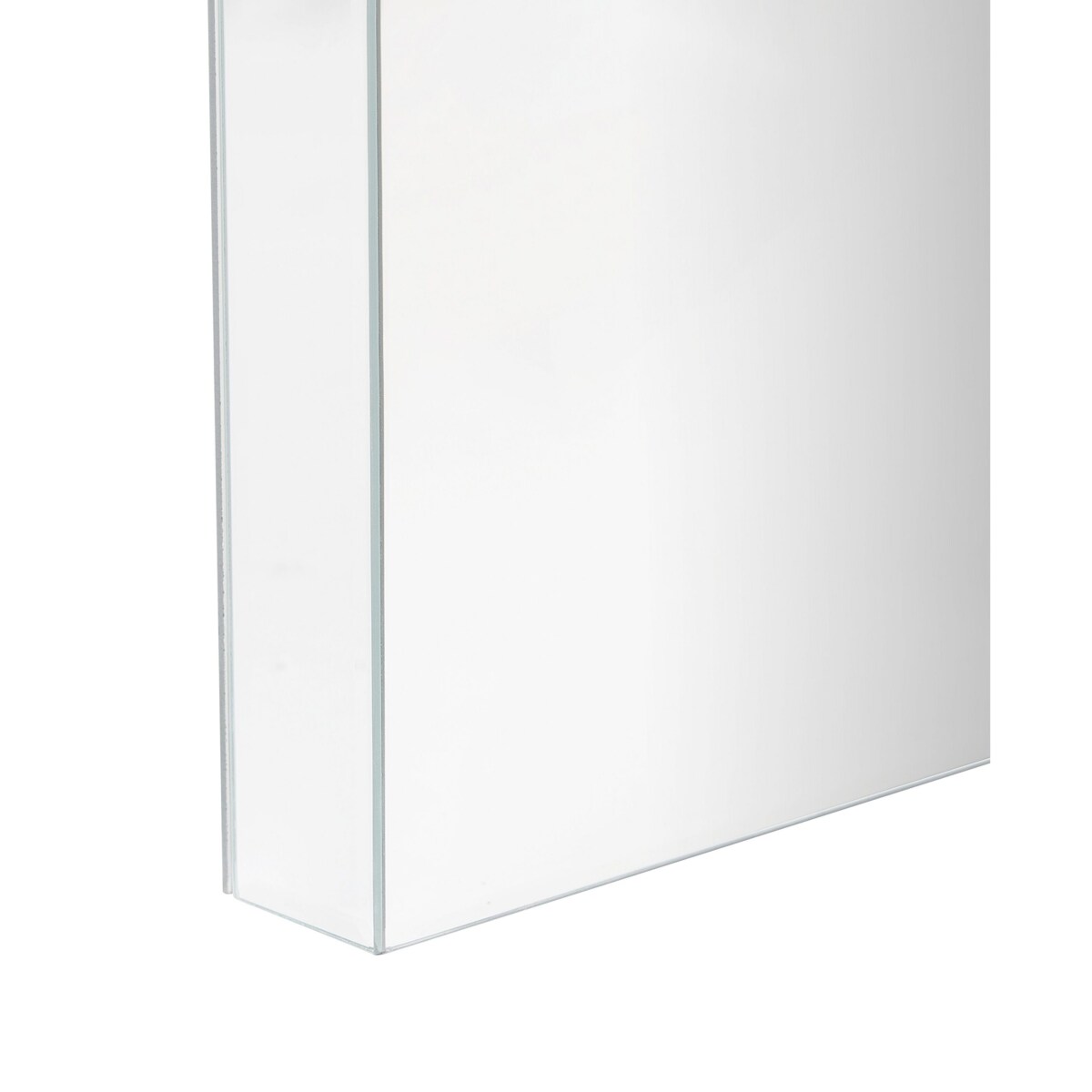 Konsola 2 szuflady lustrzana srebrna MARLE