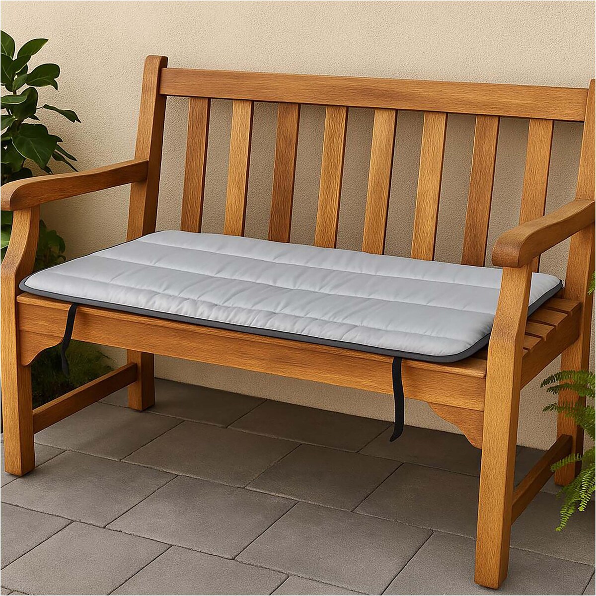 Poduszka Pikowana Z Pianki Wodoodporna Na Ławkę Krzesło Leżak 180X50 Cm