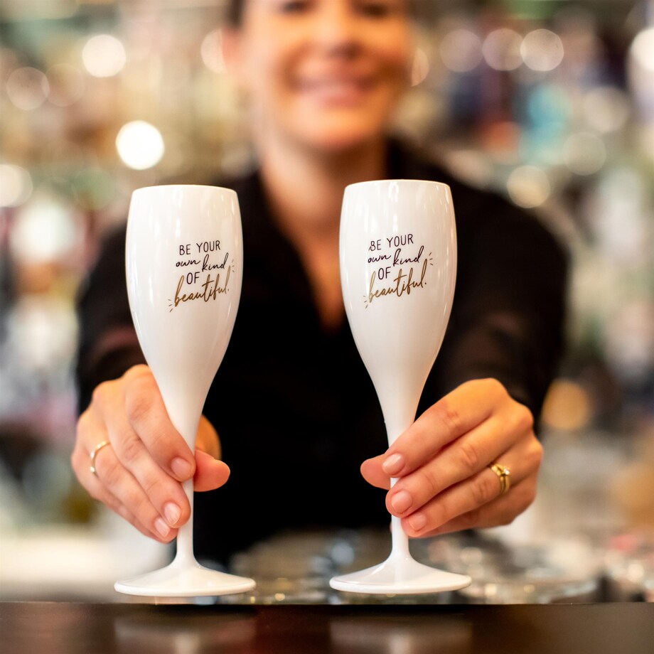 Kieliszek do szampana SUPERGLAS z nadrukiem, KOZIOL