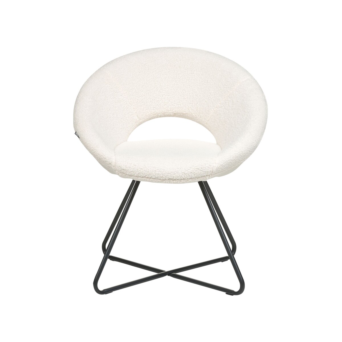 Krzesło boucle białe RACHEL