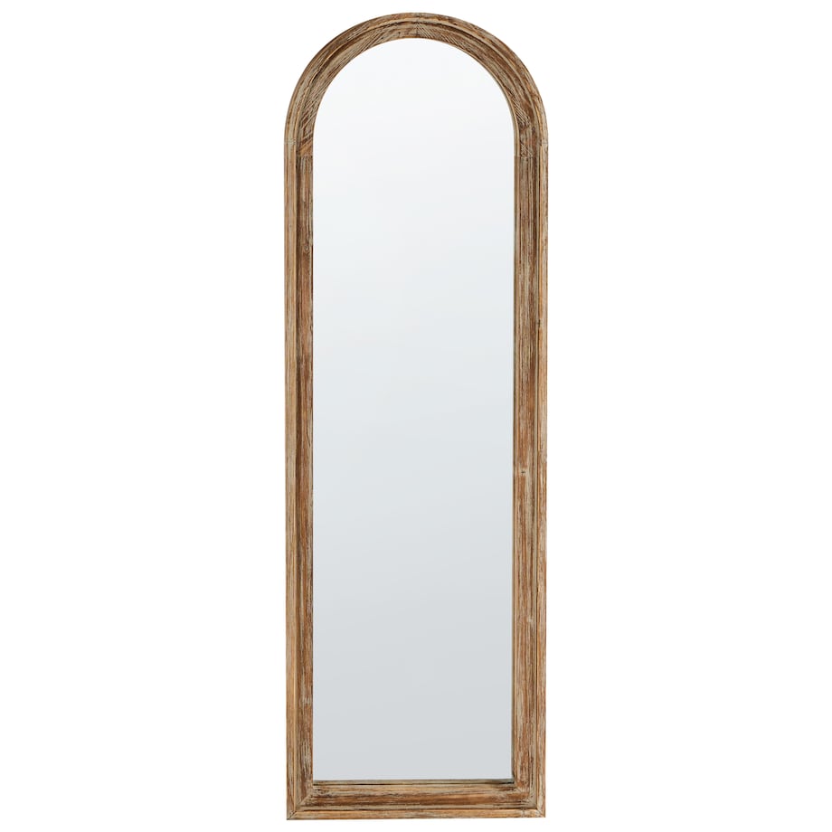 Lustro ścienne COIGNY 55 cm 170 cm Drewno jodłowe Jasnobrązowy