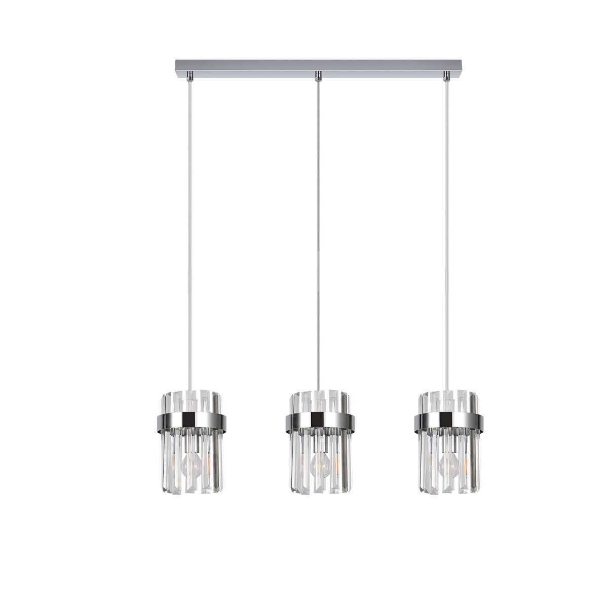 Lampa sufitowa wisząca Light Prestige Vetro chrom 3 x E14 1 szt.