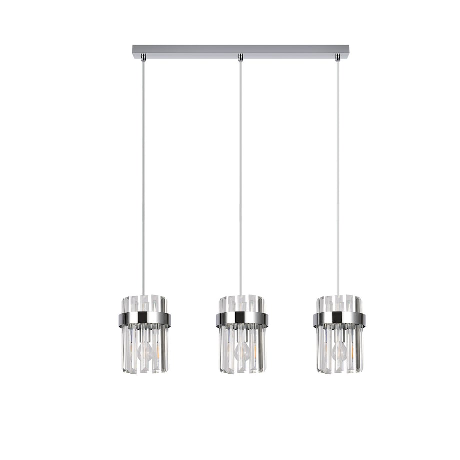 Lampa sufitowa wisząca Light Prestige Vetro chrom 3 x E14 1 szt.
