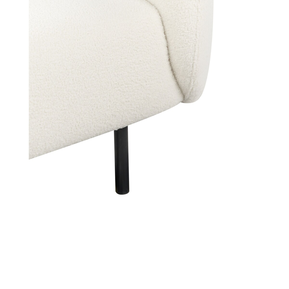 Fotel LOEN Boucle Biały