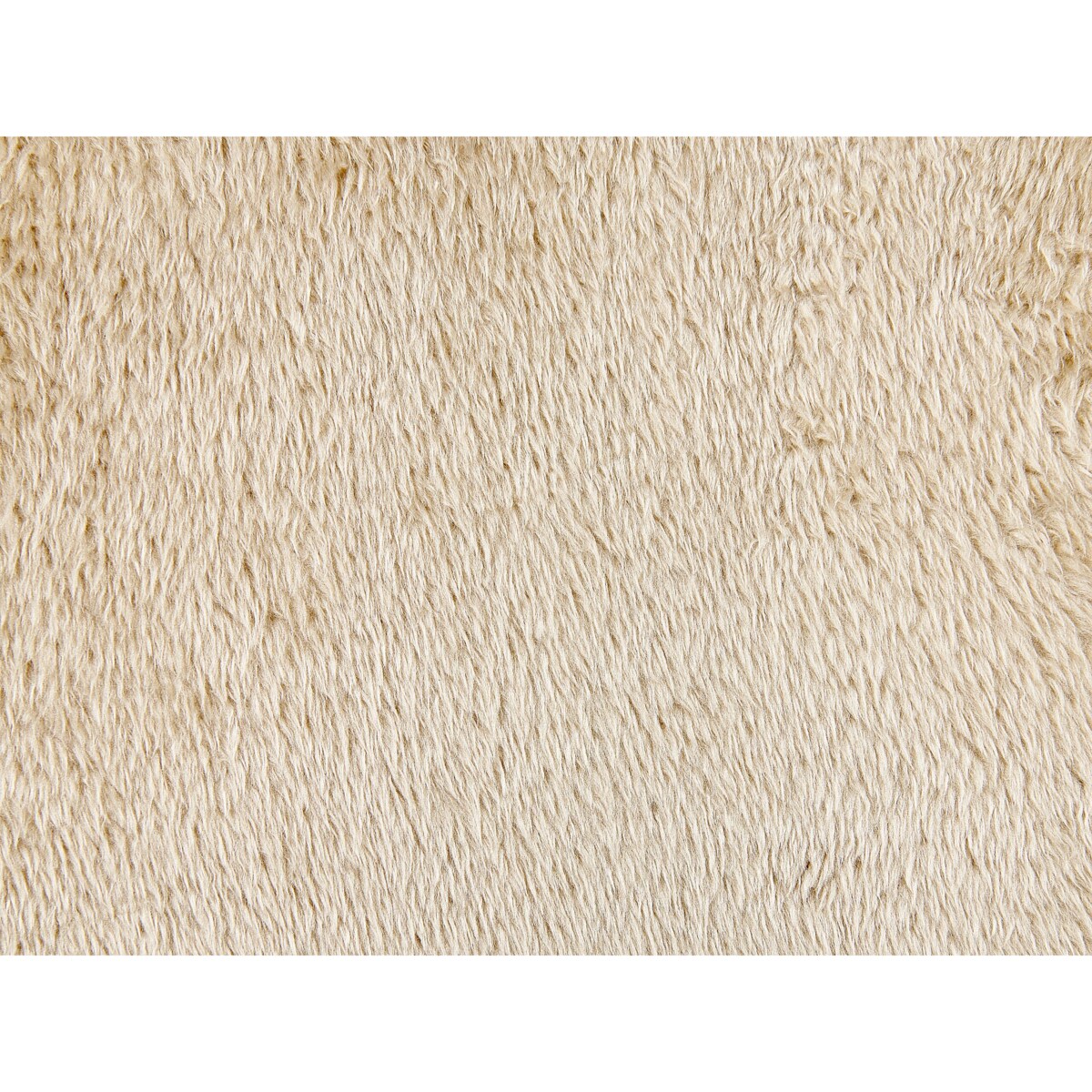 Poduszka dekoracyjna włochacz 45 x 45 cm beżowa PILEA