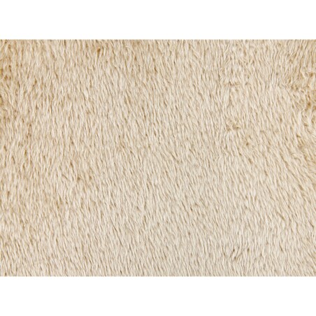 Poduszka dekoracyjna włochacz 45 x 45 cm beżowa PILEA