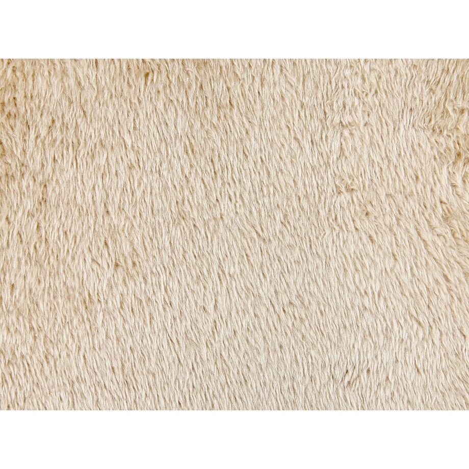 Poduszka dekoracyjna włochacz 45 x 45 cm beżowa PILEA